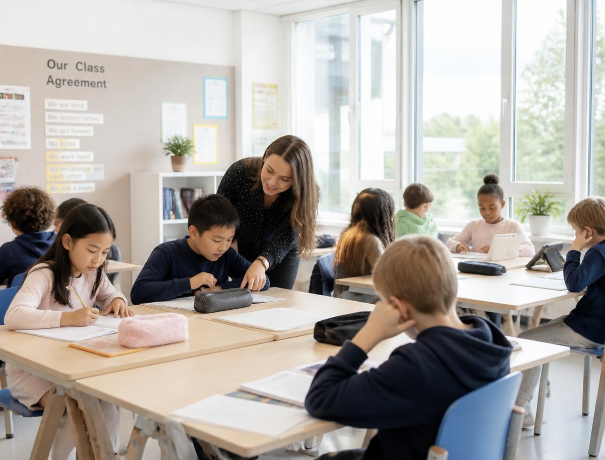 Primary classroom at ASIT Public School
