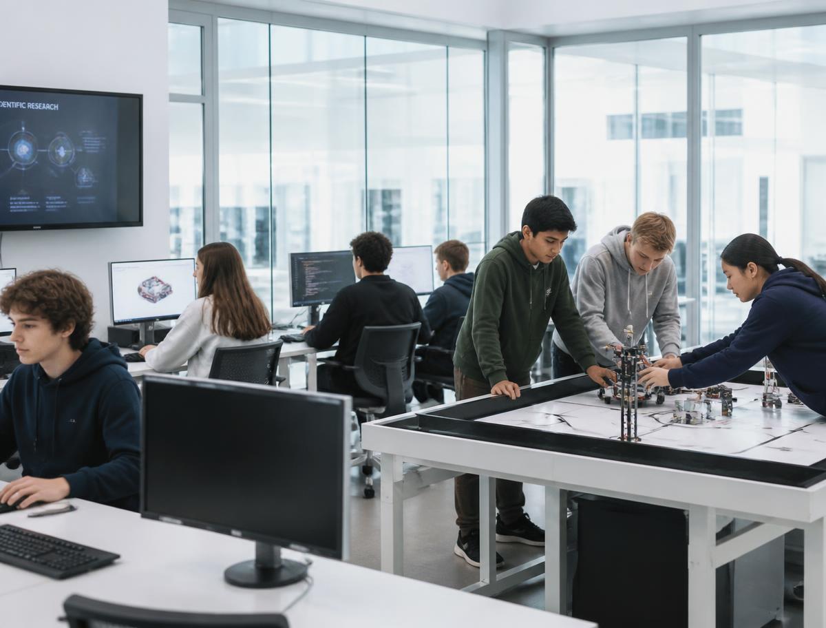 ICT class in the computer lab